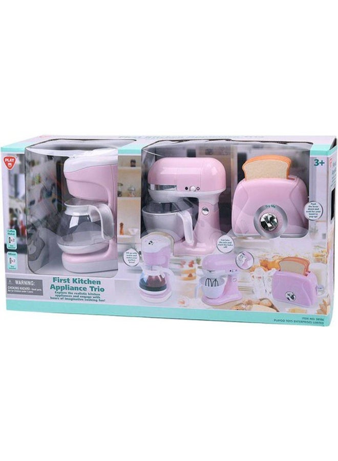 PLAYGO مجموعة أجهزة المطبخ الأولى من بلاي جو (وردي) - Image 1